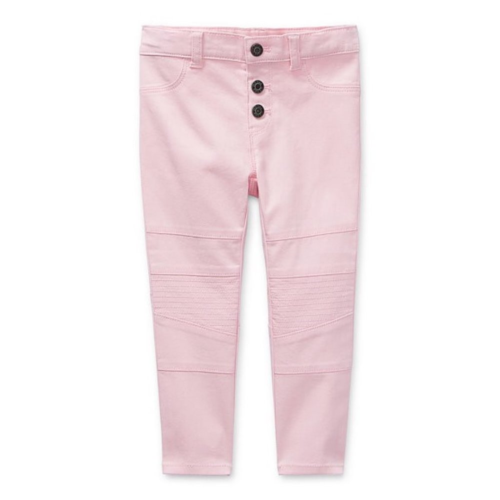 Okie Dokie - Toddler Girls Moto Pink Slim Jean